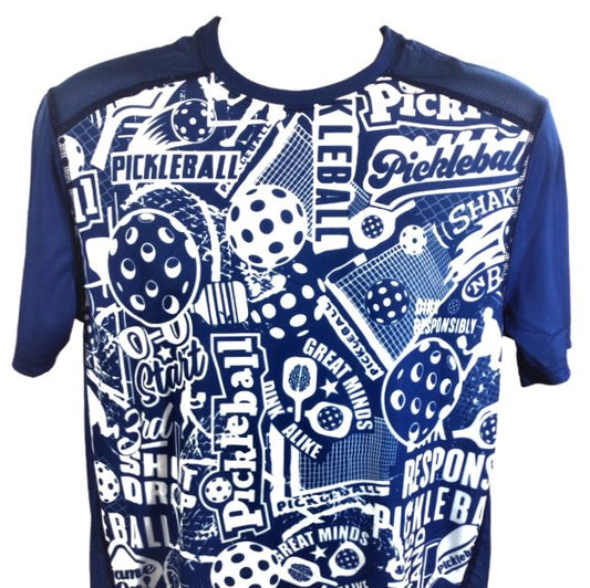 Elite Performance by "Headsweats" Men's " Royal Blue Front Print " Short Sleeve