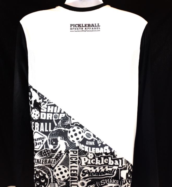 Elite Performance by "Headsweats" Men's "Black & White Diagonal Print" Long Sleeves