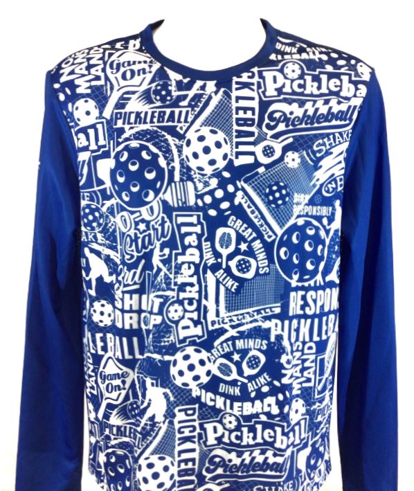 Elite Performance by "Headsweats" Men's "Royal Blue Front Print" Long Sleeves