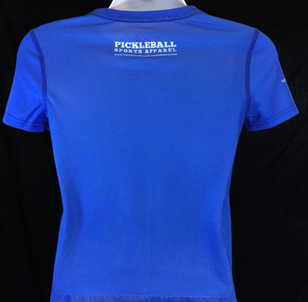 Elite Performance by "Headsweats"  Women's "Royal Blue Front Print" Short Sleeve